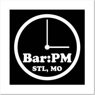 BarPM White Logo Posters and Art